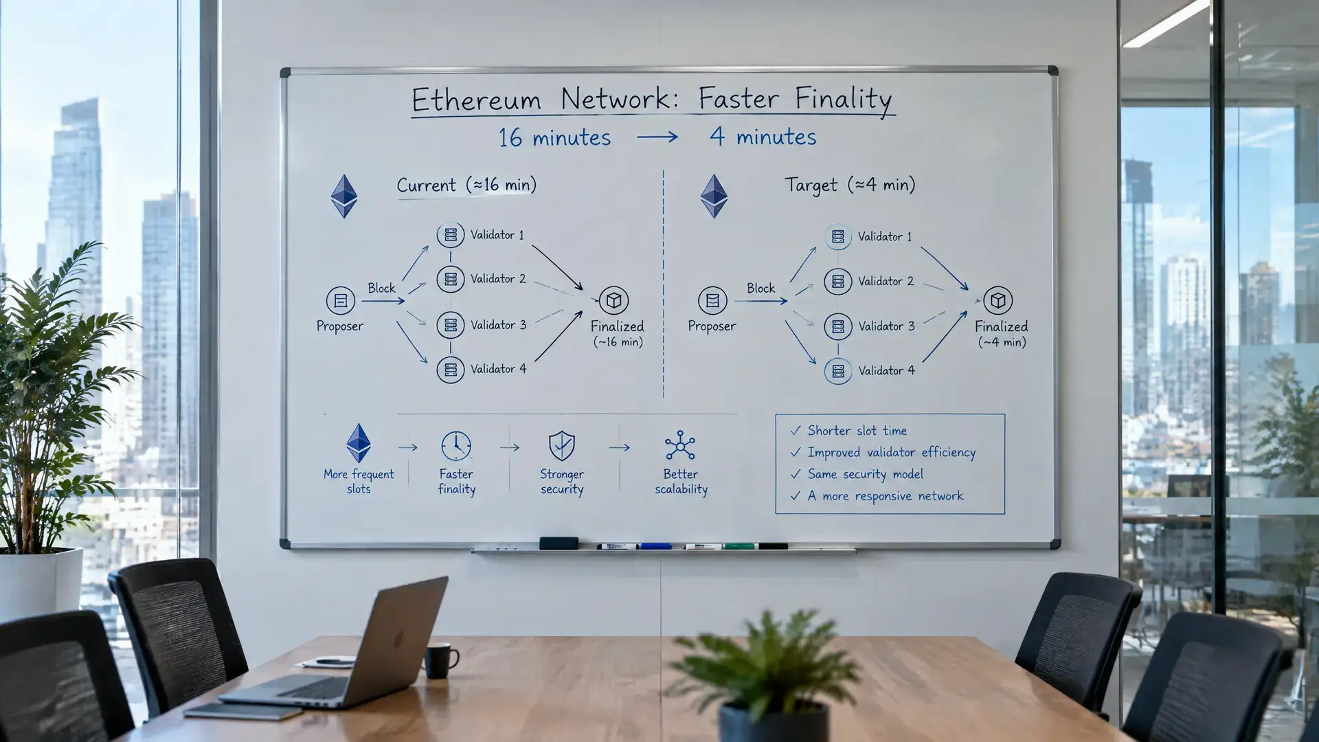 Ethereum wil finaliteit terugbrengen naar vier minuten
