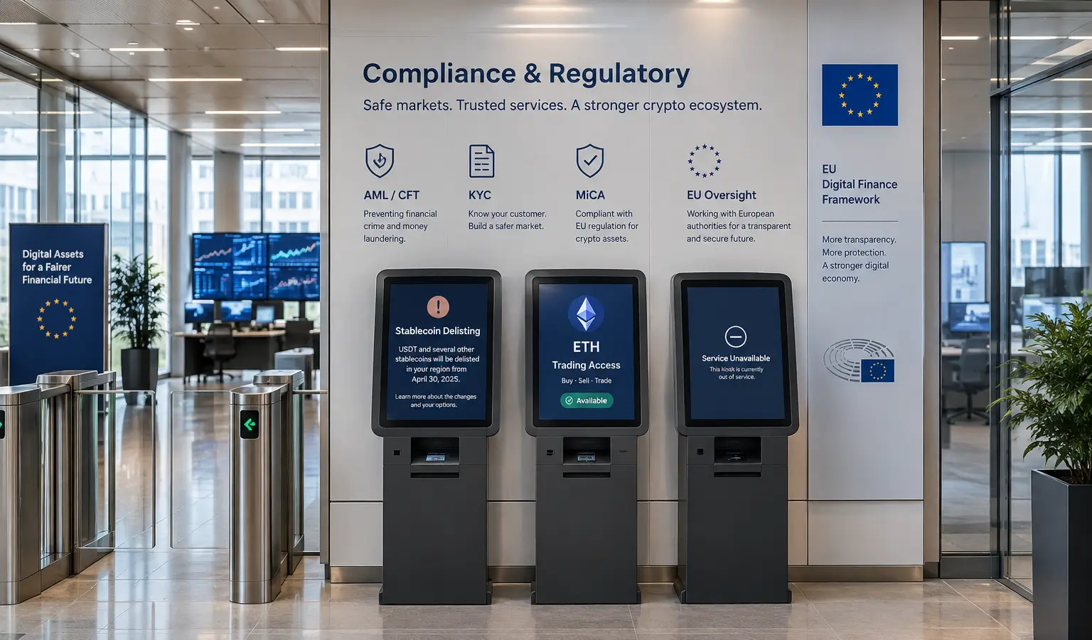 EU dwingt crypto exchanges USDT te schrappen per 8 januari