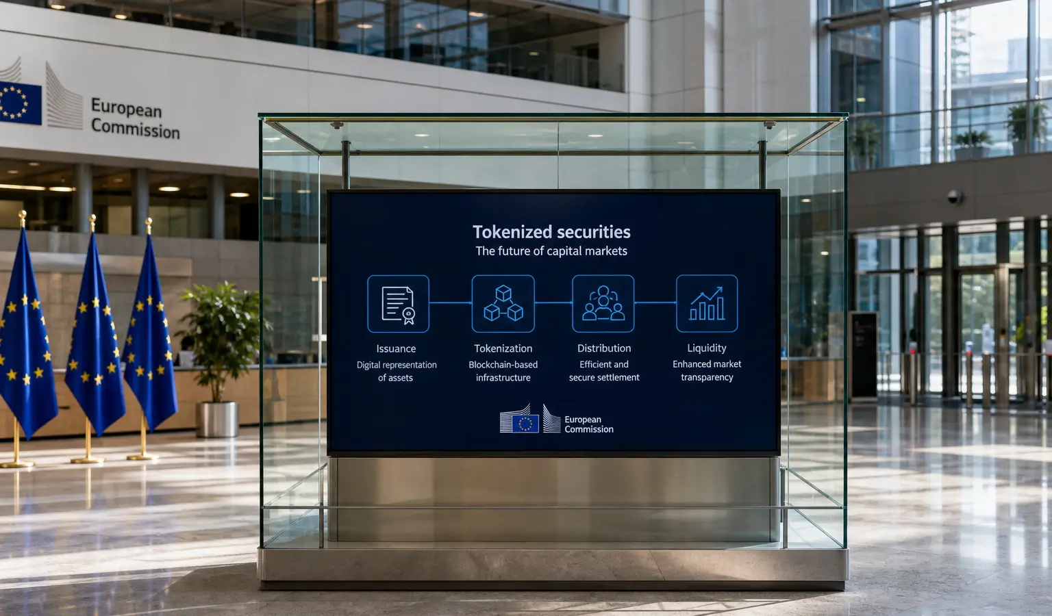 EU-industrie wil hogere of geen cap voor tokenized securities