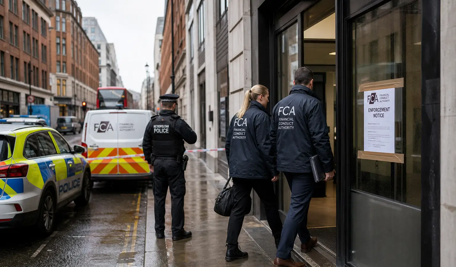 La FCA fa irruzione in sedi crypto P2P illegali a Londra
