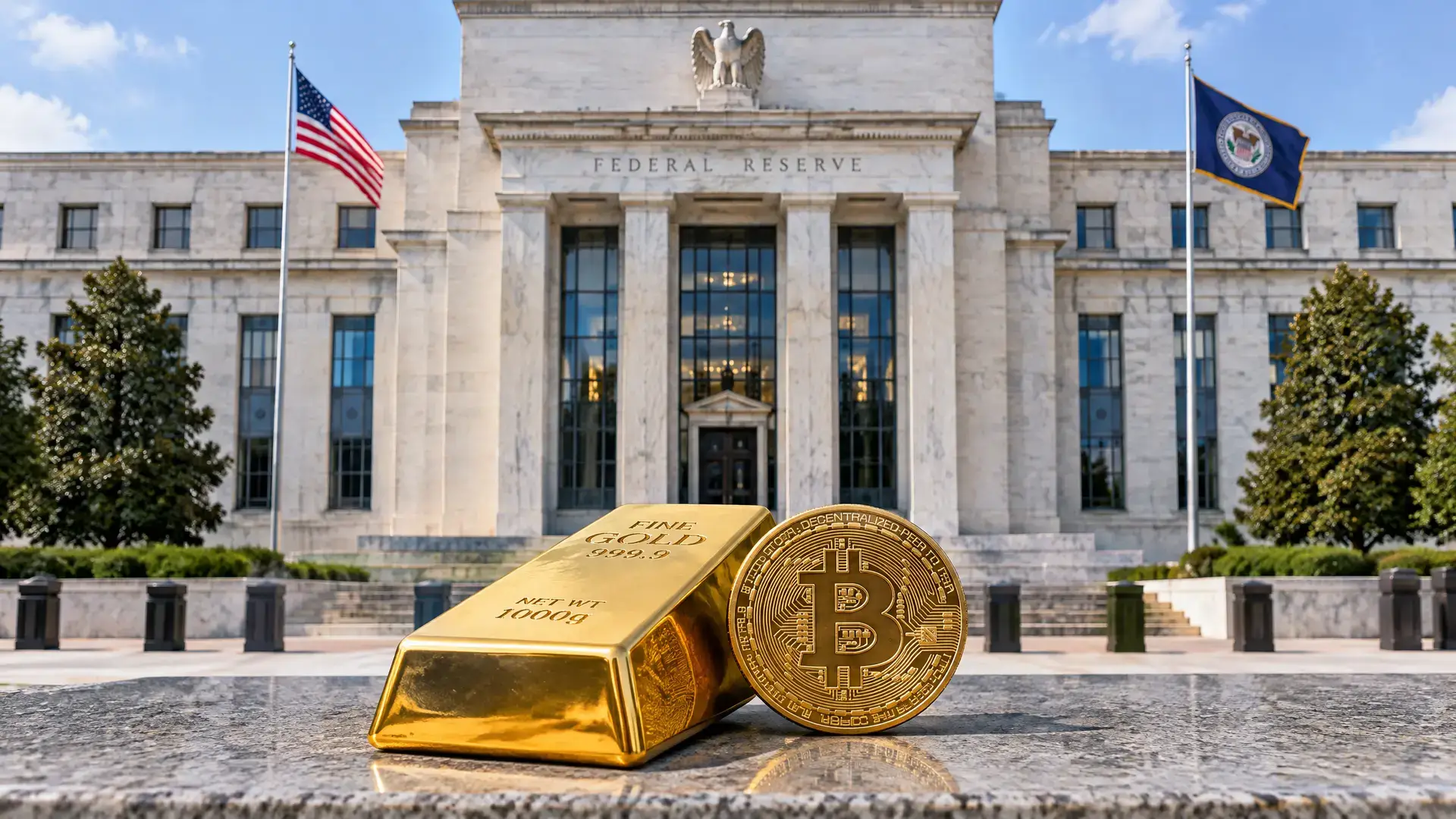 Fed-debatten zet Bitcoin en goud in de schijnwerpers