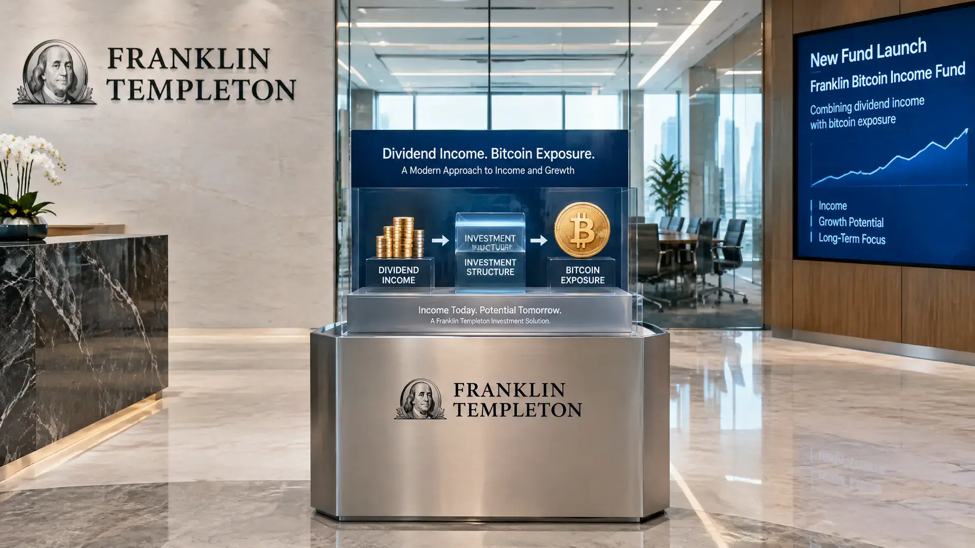 Franklin Templeton koppelt Bitcoin aan dividendstromen