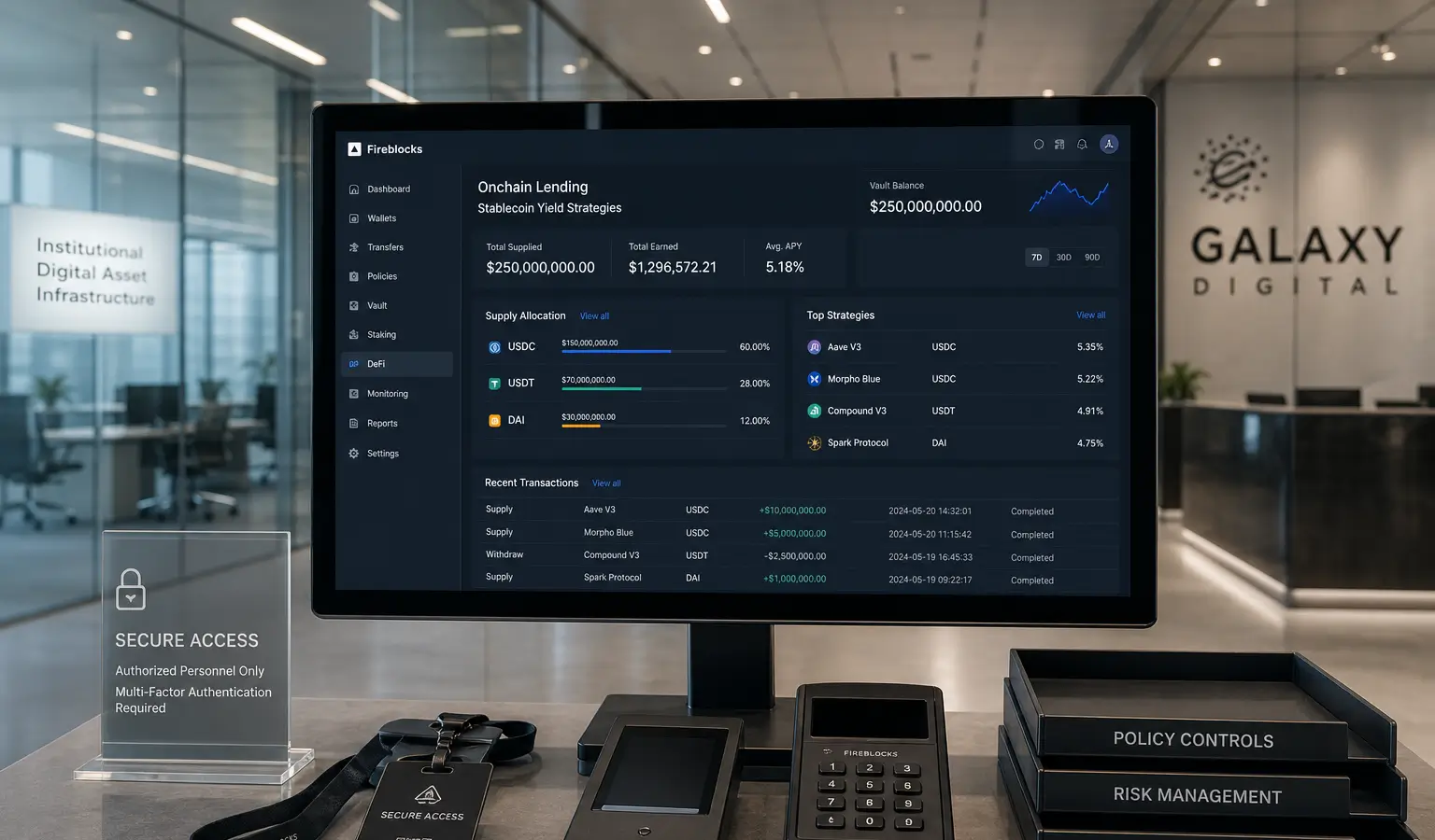 Galaxy lancia vault di rendimento onchain per gli istituzionali