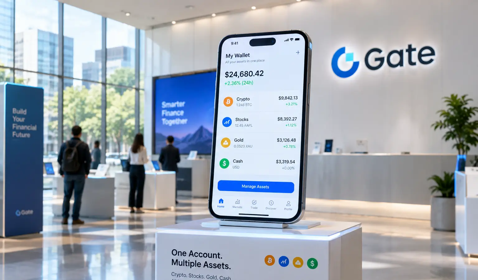 Gate zet in op super app met aandelen en crypto
