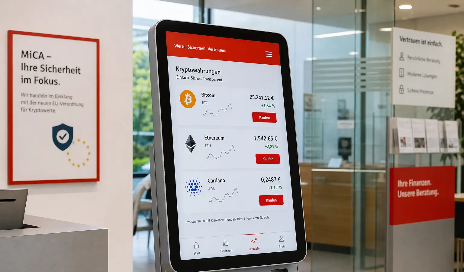 Deutsche Banken öffnen Krypto-Trading für Millionen Kunden
