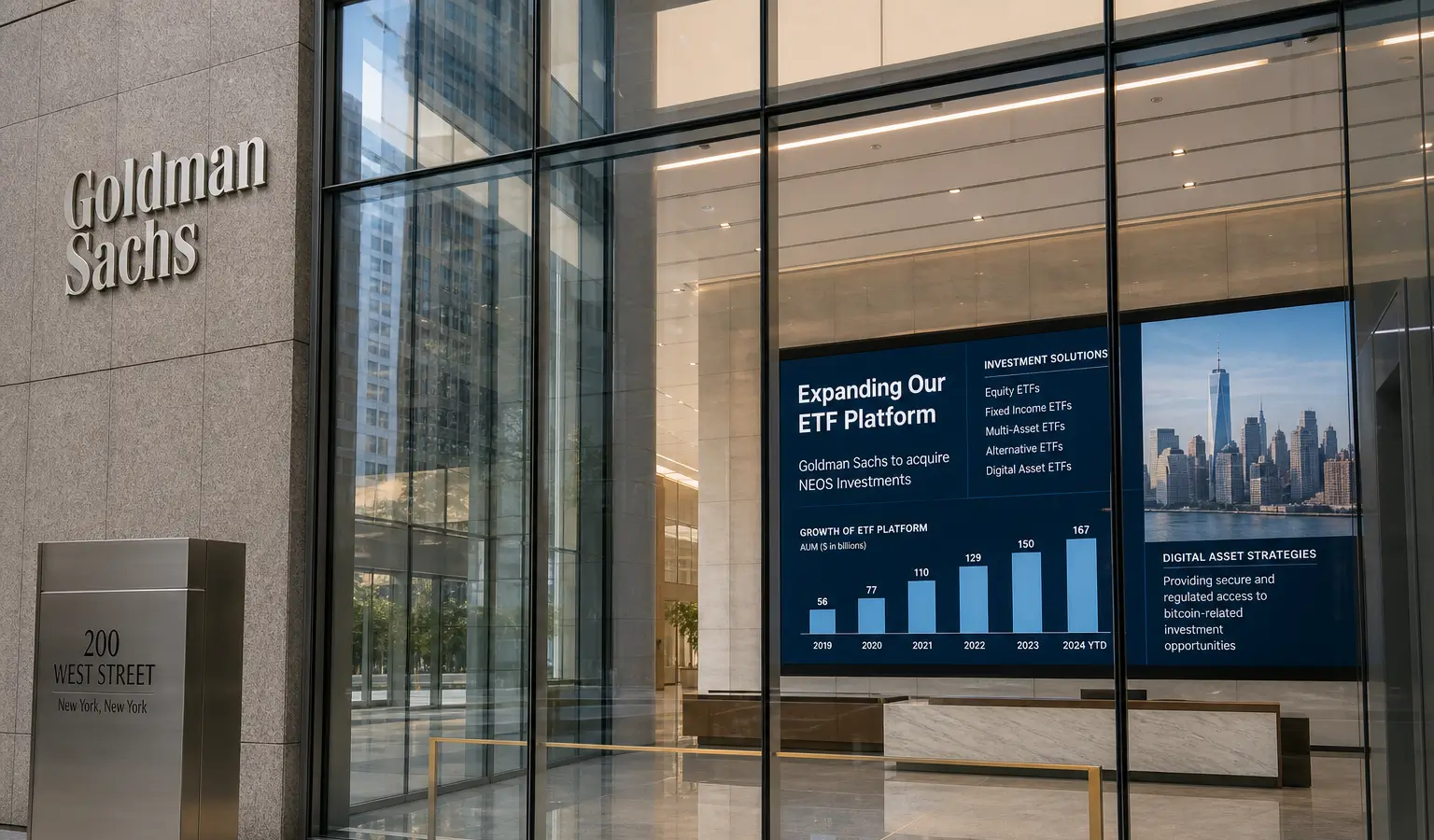 Goldman Sachs Buys NEOS and Bets on Bitcoin ETF