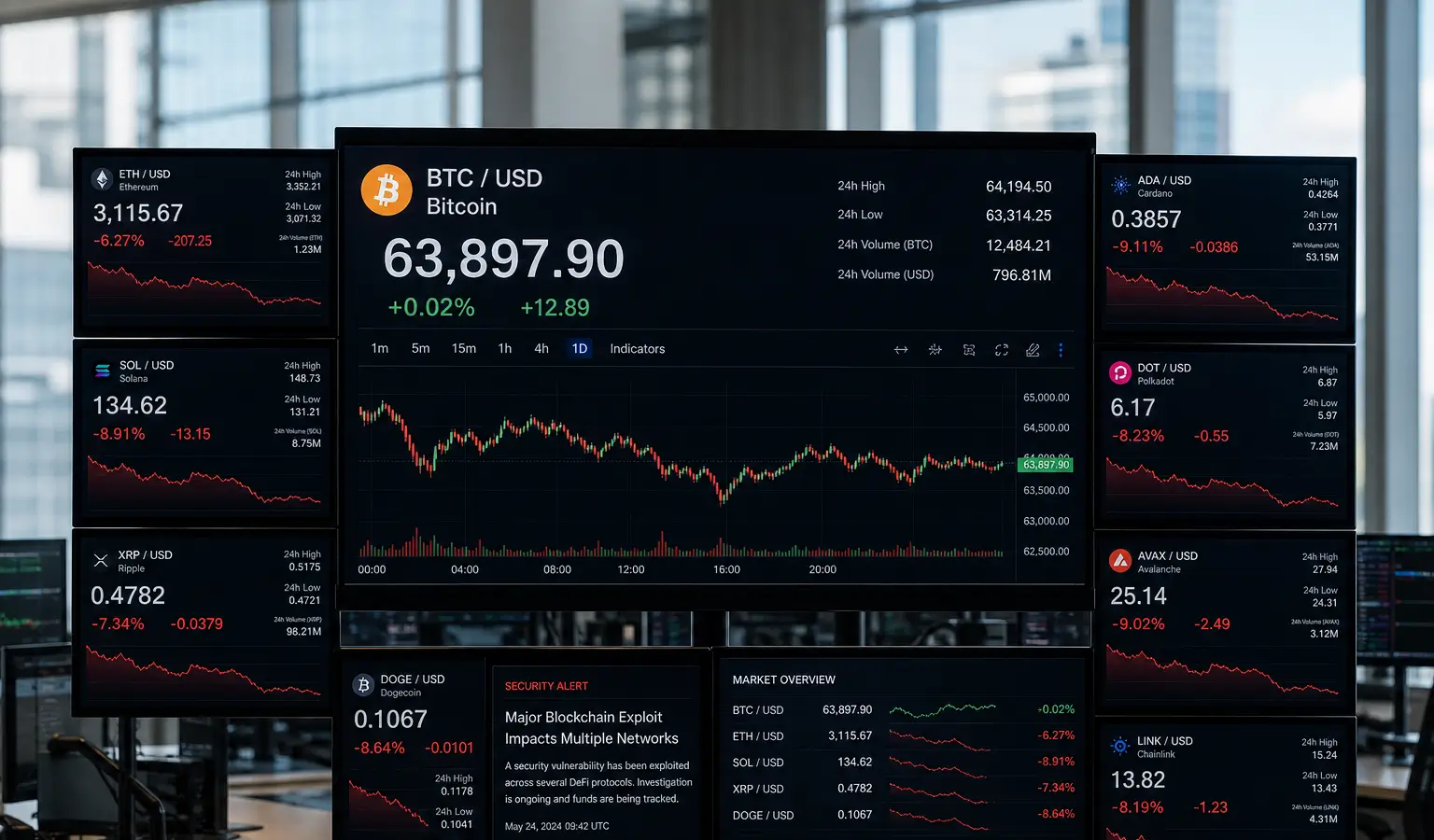 Harmony Exploit Puts Altcoins Under Pressure, Bitcoin Stays Stable