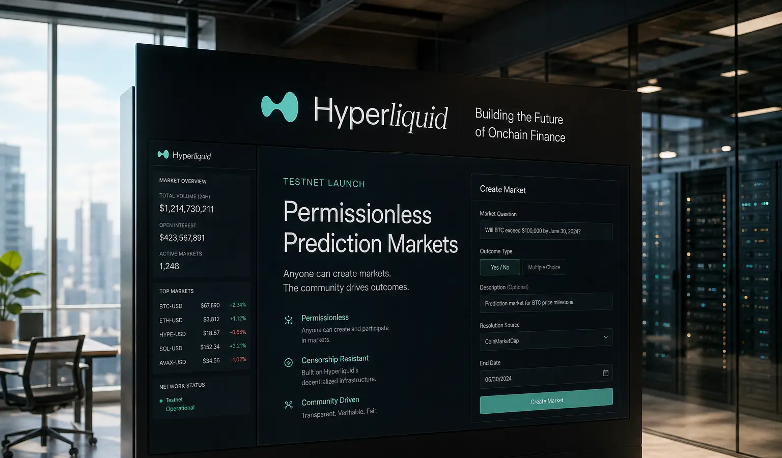 Hyperliquid breidt HIP-4 uit met prediction markets