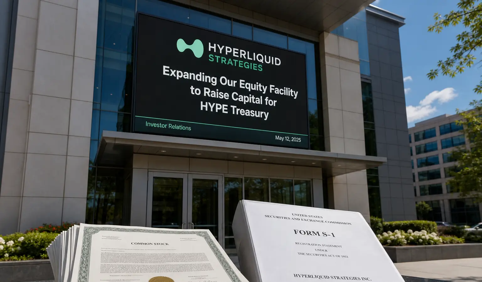 Hyperliquid Strategies vergroot aandelenfaciliteit naar $2,5 miljard