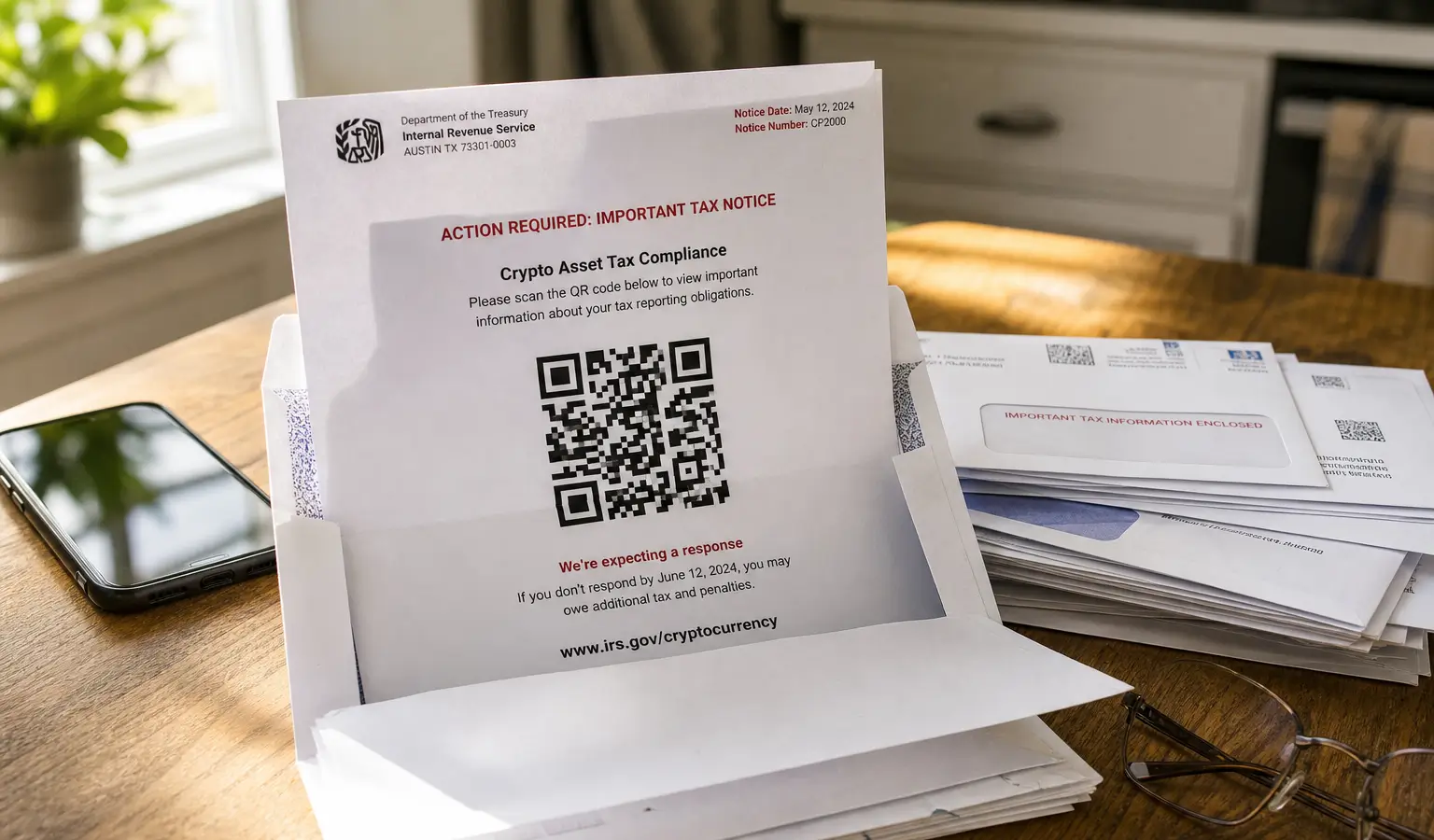 IRS waarschuwt voor nepbrieven over crypto-belasting