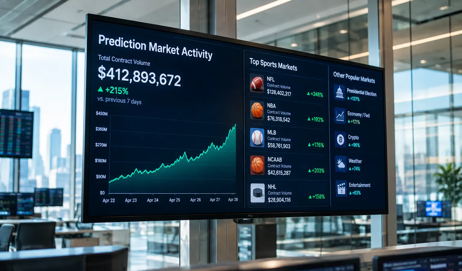 Kalshi Drives Prediction Markets to a Record $188 Billion
