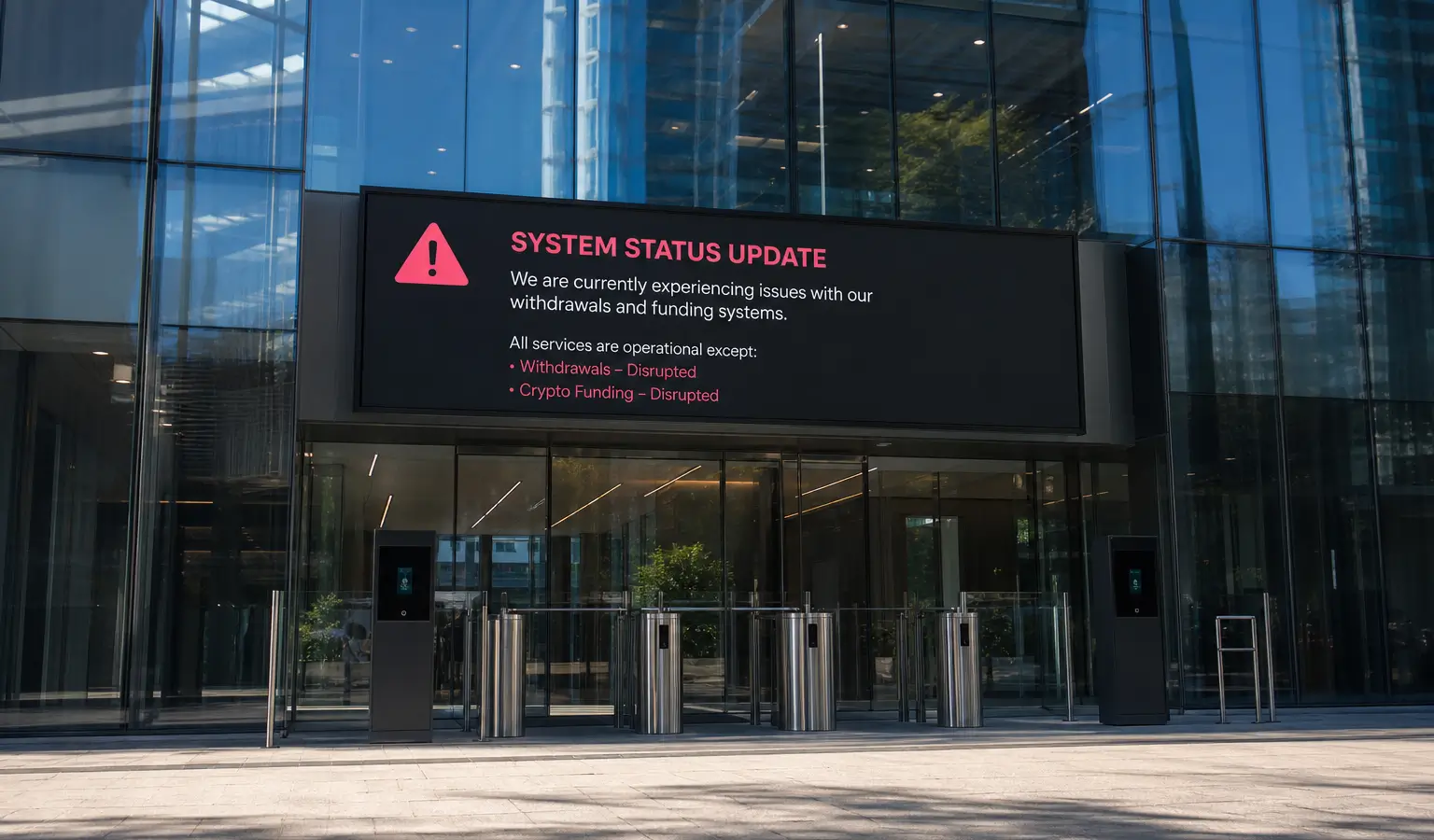 Kraken meldt nieuwe opnameproblemen na storing bij funding