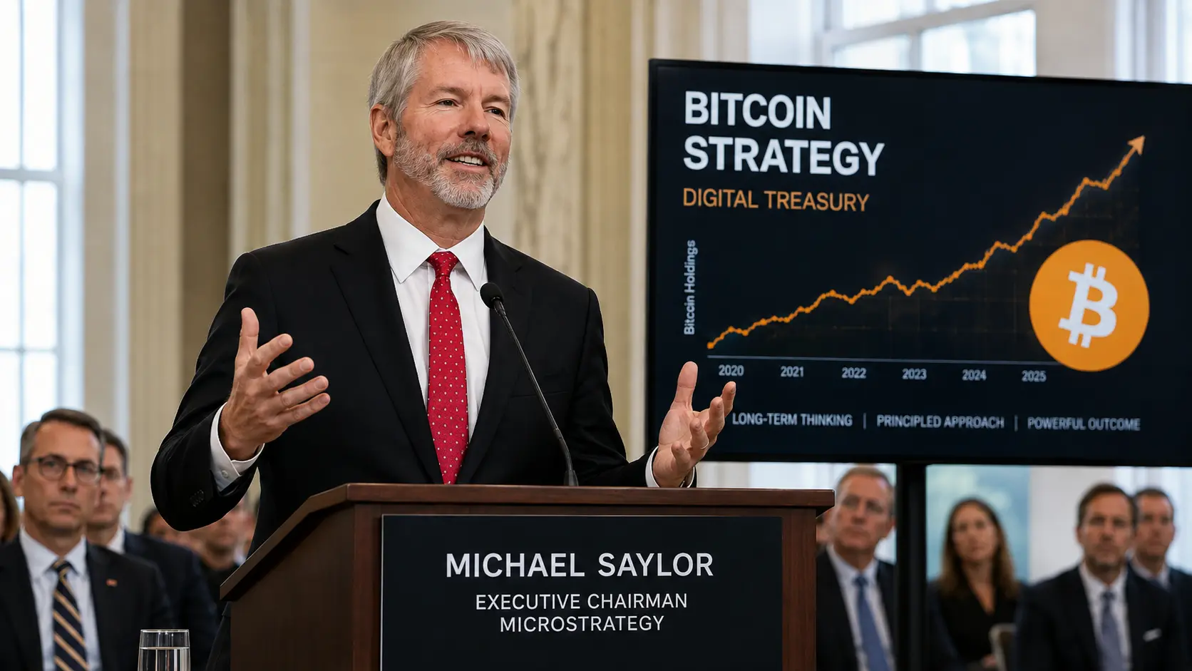 Michael Saylor hint op eerste Bitcoin-aankoop in twee maanden