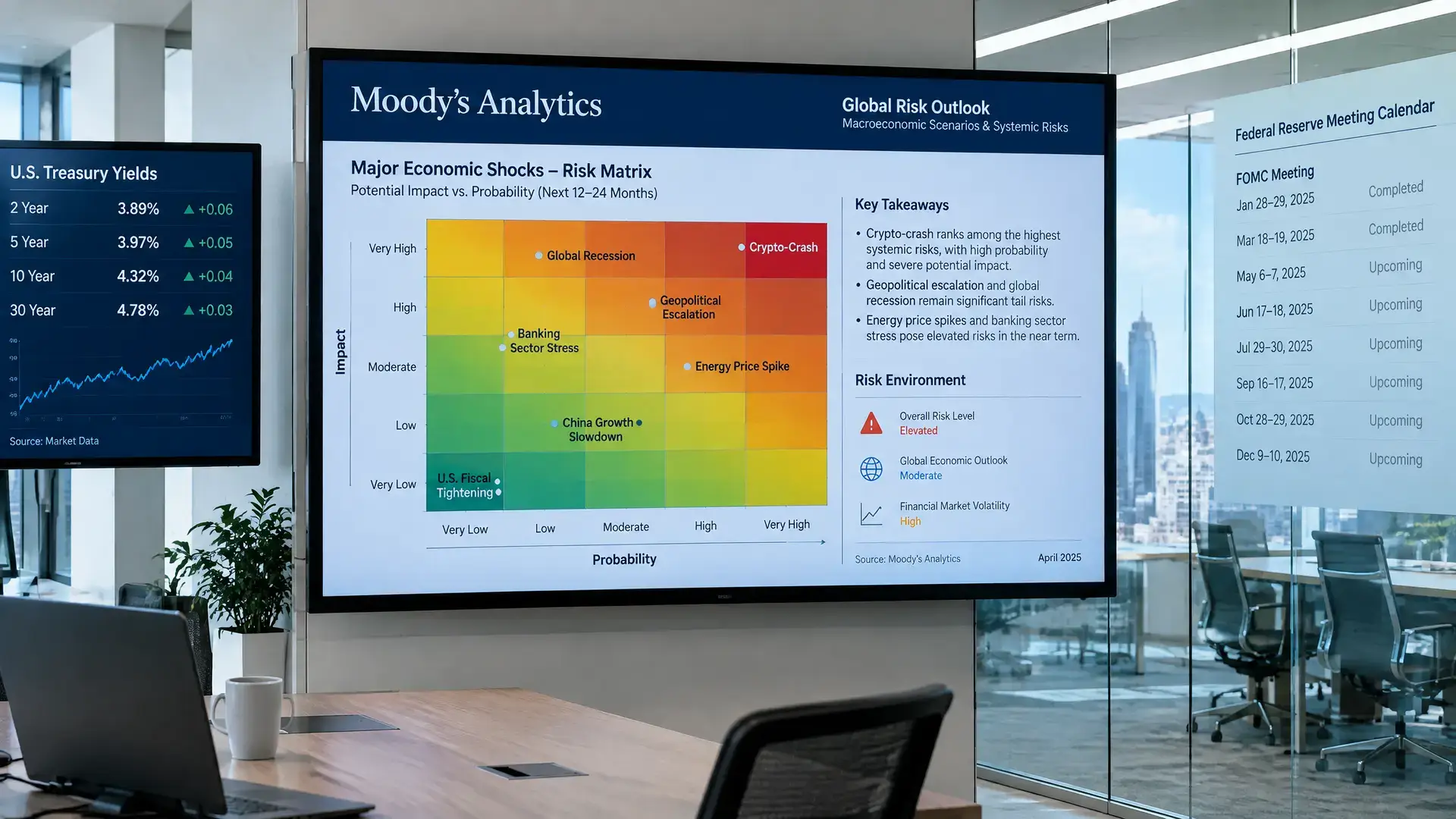 Moody’s ziet crypto-crash als groot economisch risico