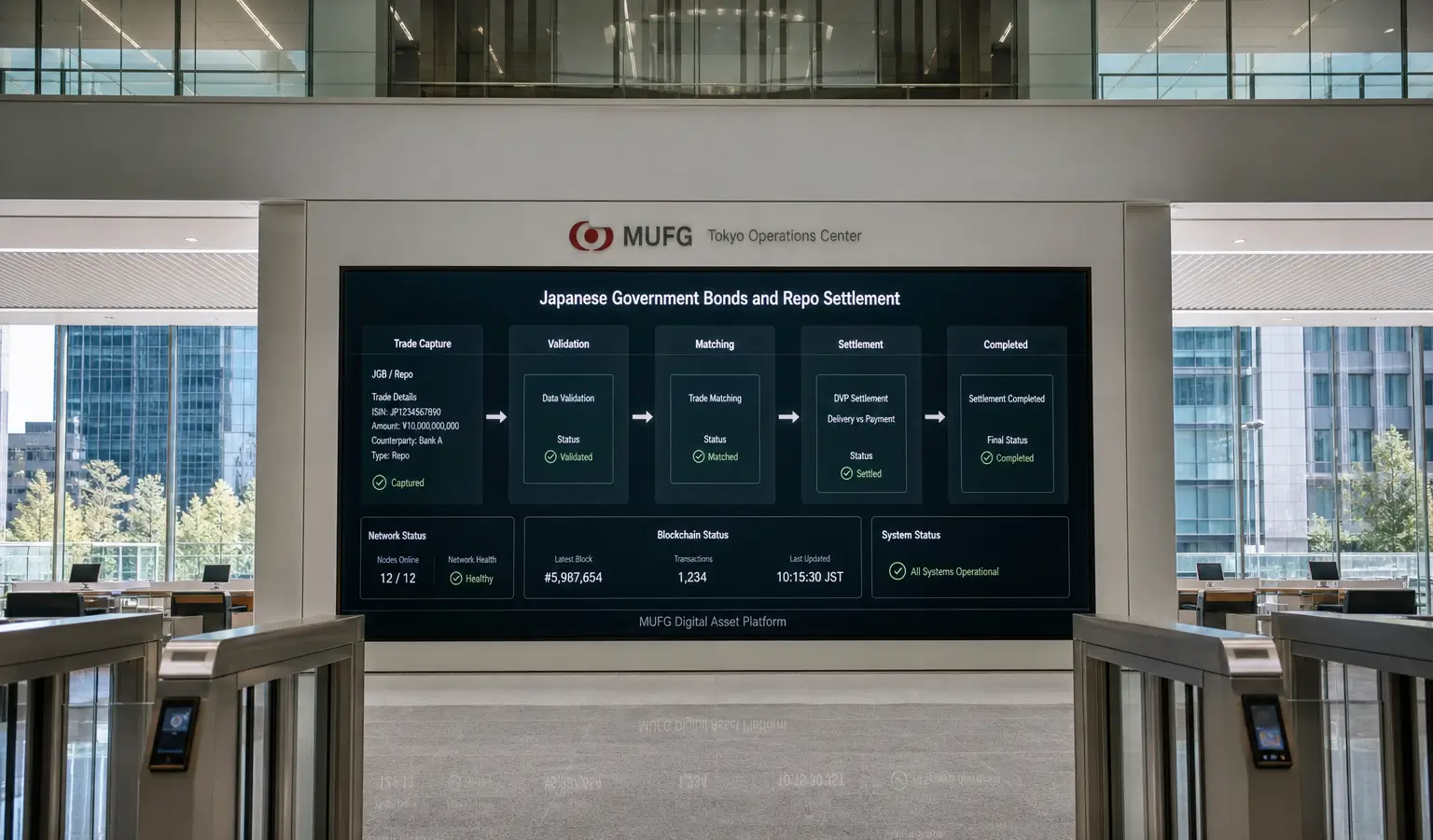 MUFG test realtime blockchainafwikkeling voor Japanse staatsobligaties