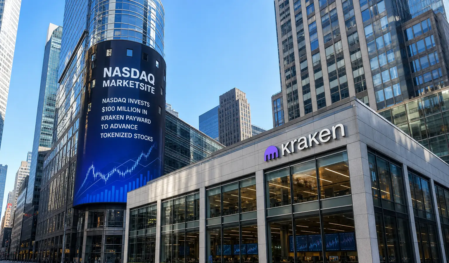 Nasdaq investeert $100 miljoen in Kraken-moeder Payward