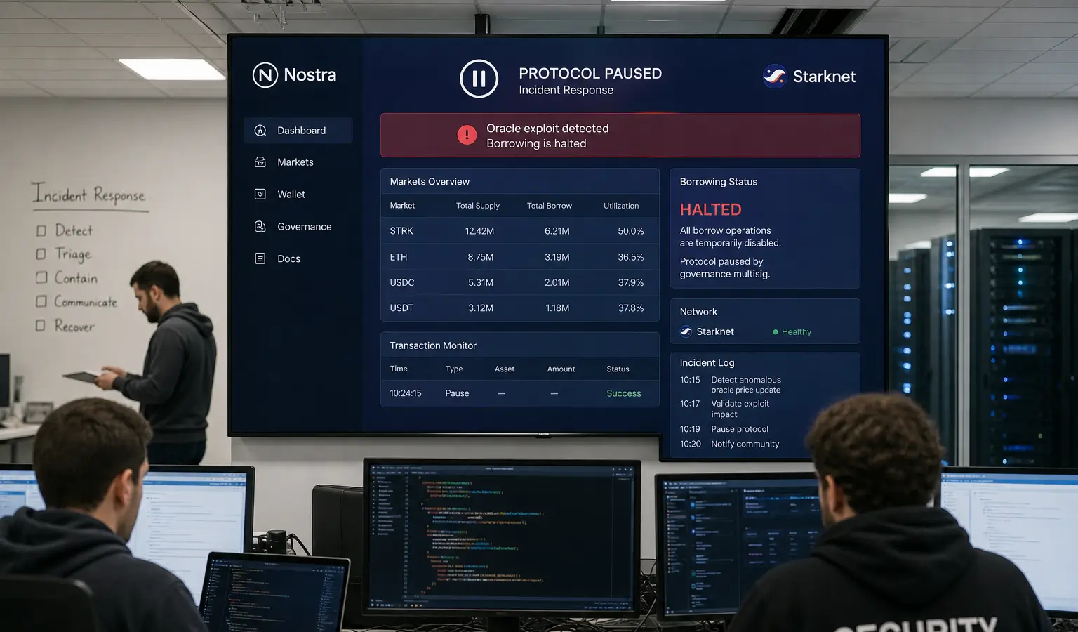 Nostra pausiert Money Market nach Oracle-Exploit auf Starknet