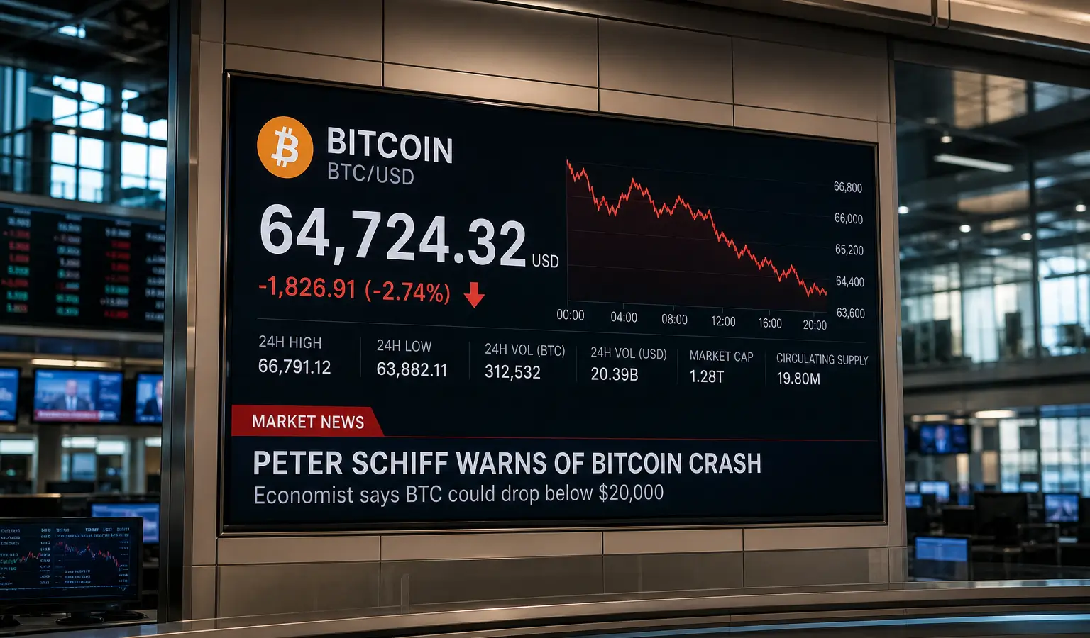 Peter Schiff zet Bitcoin op koers voor nieuwe crash