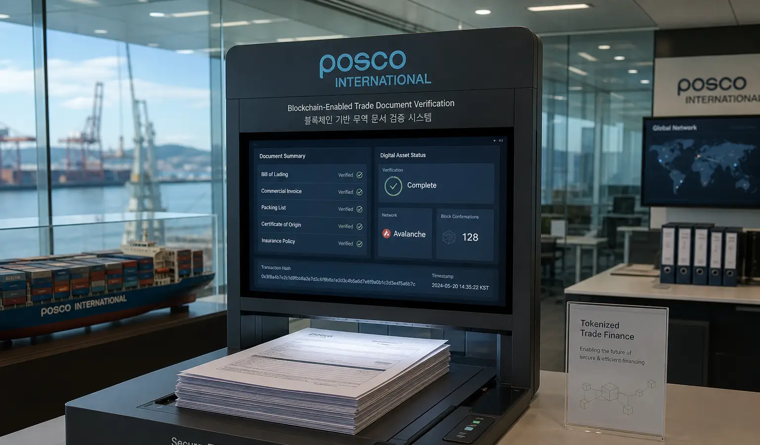 POSCO zet trade receivables op Avalanche na Injective-pilot