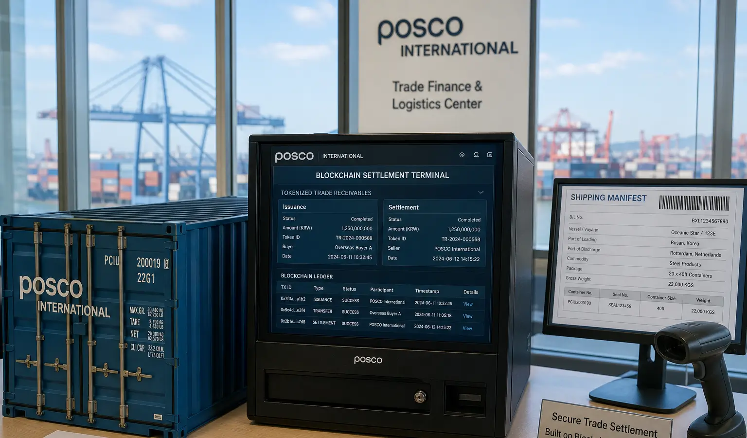 POSCO bringt Handelsforderungen mit LG und Injective onchain