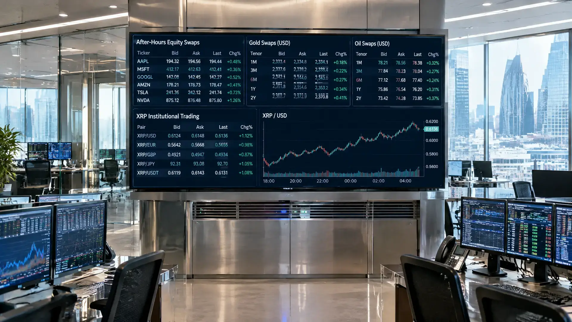 Ripple Prime opent 24/7 handel in Wall Street-swaps