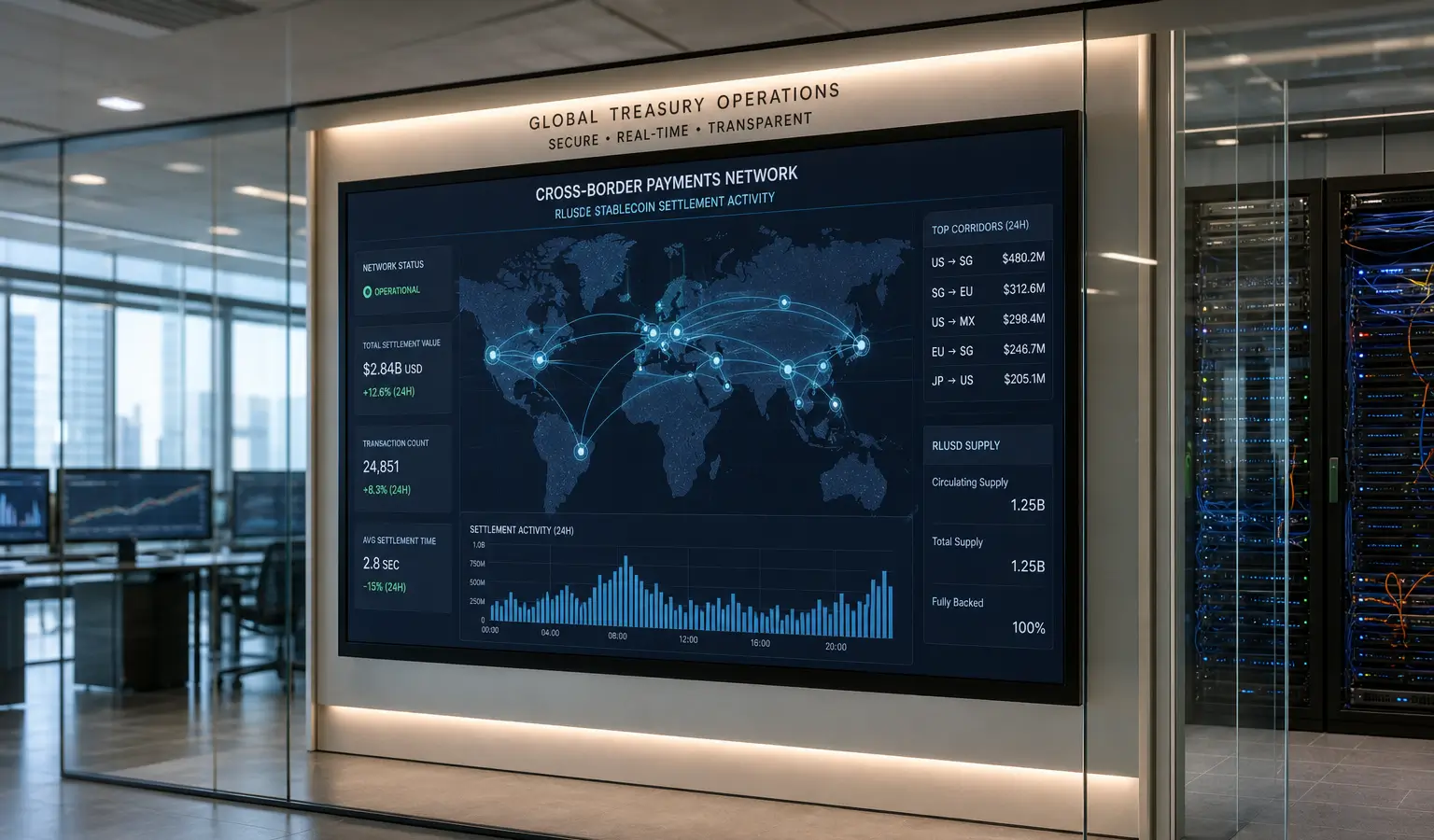 Ripple mikt op $13 biljoen via RLUSD en treasuryklanten