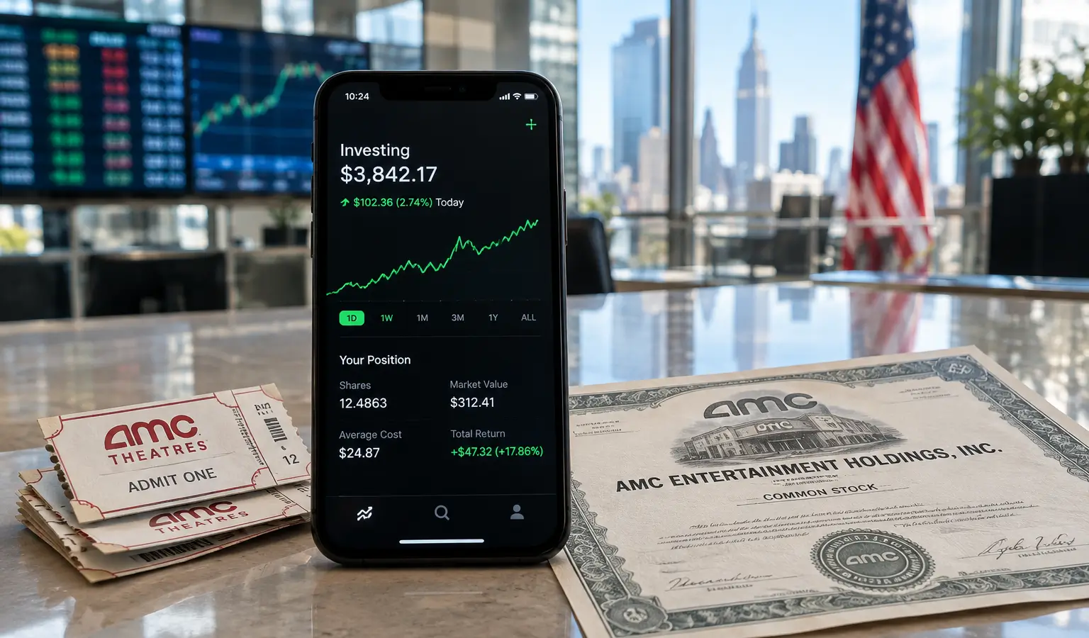 Robinhood en AMC botsen over tokenized stocks