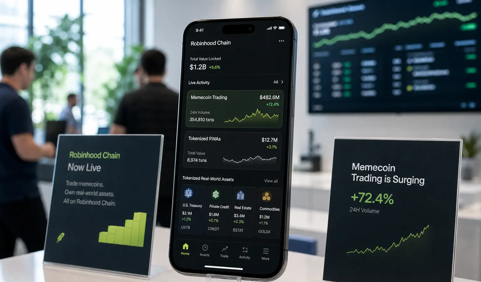 Robinhood Chain Draws Memecoin Trading, but RWA Activity Is Still Small
