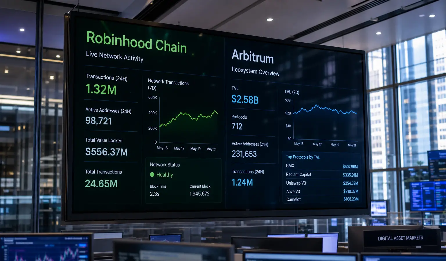 Robinhood Chain spinge Arbitrum al rialzo dopo 568 milioni di dollari di volume