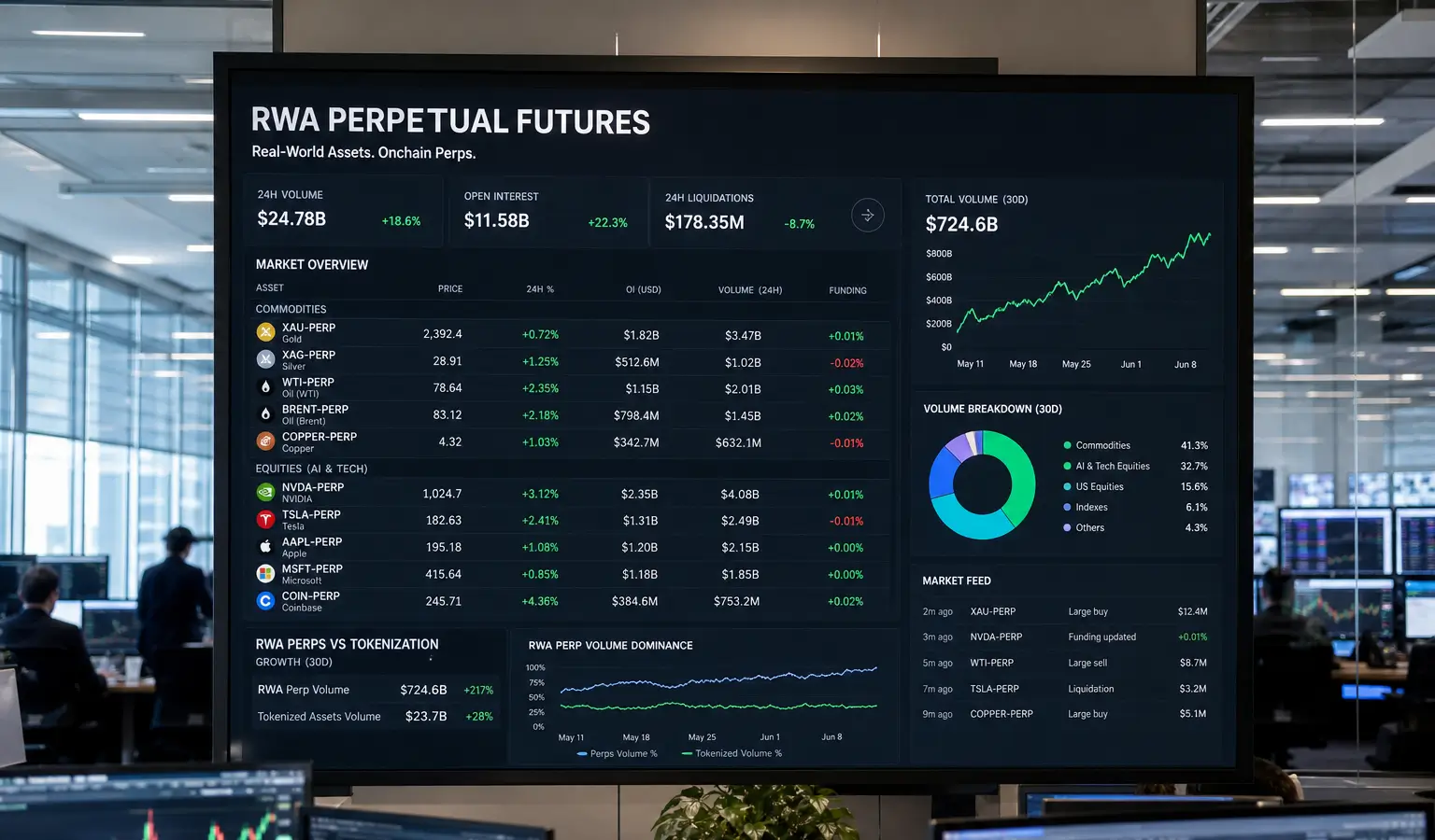 RWA perps groeien sneller dan tokenization