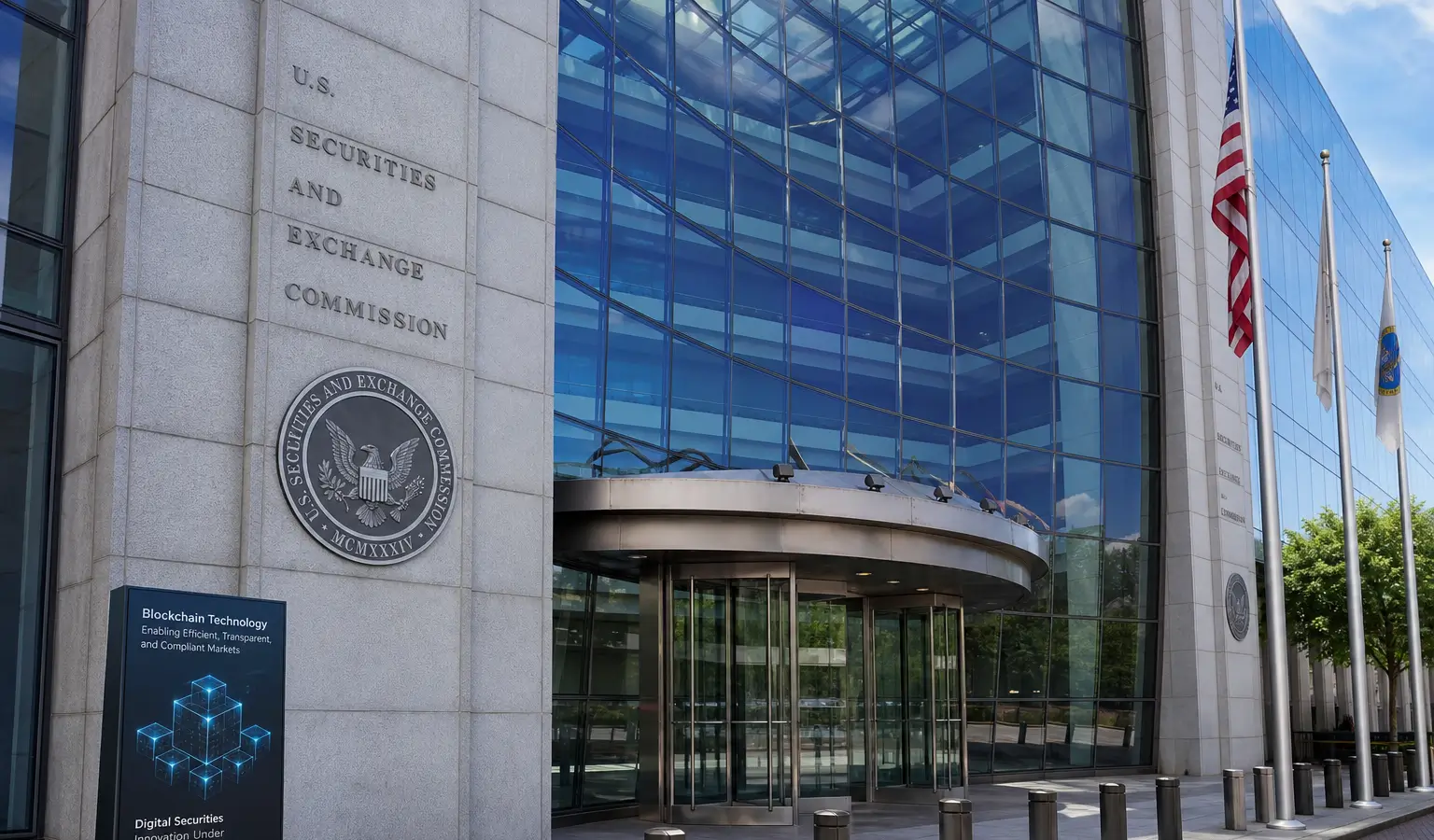 La SEC accorde cinq ans de marge aux plateformes de titres financiers tokenisés