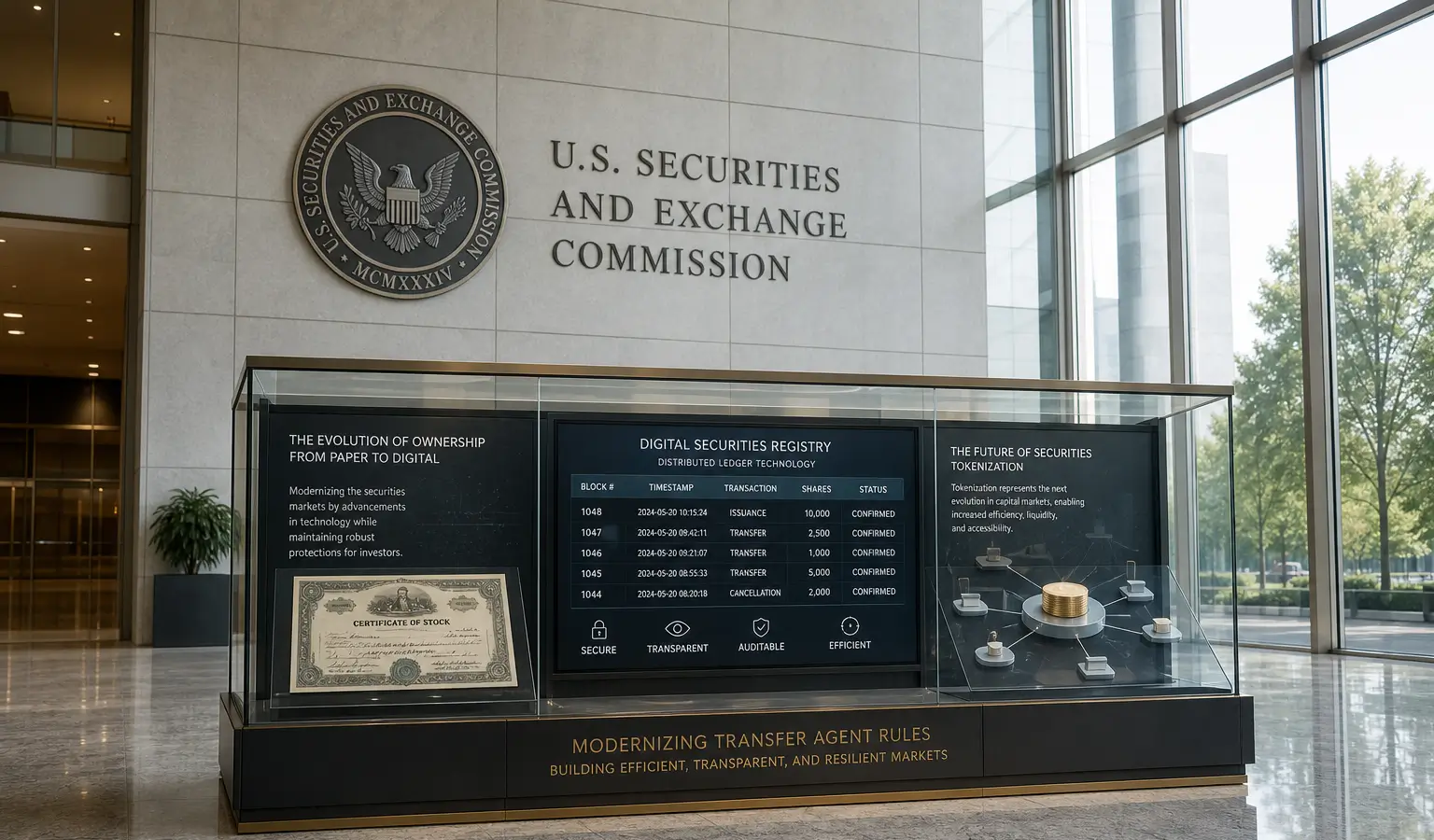 SEC wil transfer agent-regels moderniseren voor blockchain