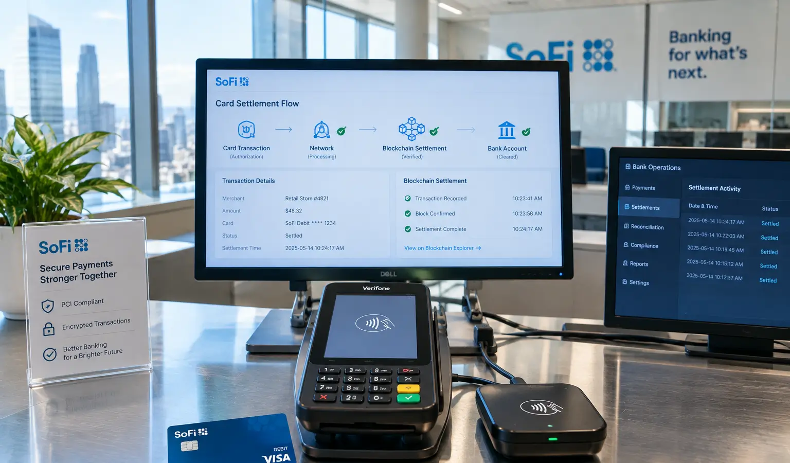 SoFi zet $25 miljard aan kaartbetalingen op blockchain