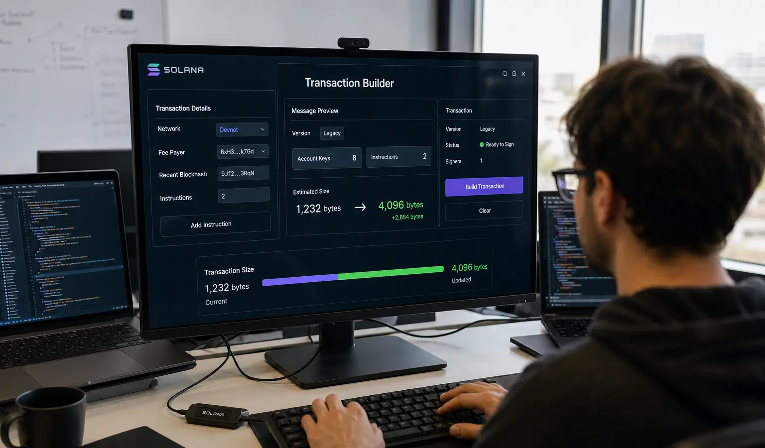 Solana vergroot transacties naar 4.096 bytes