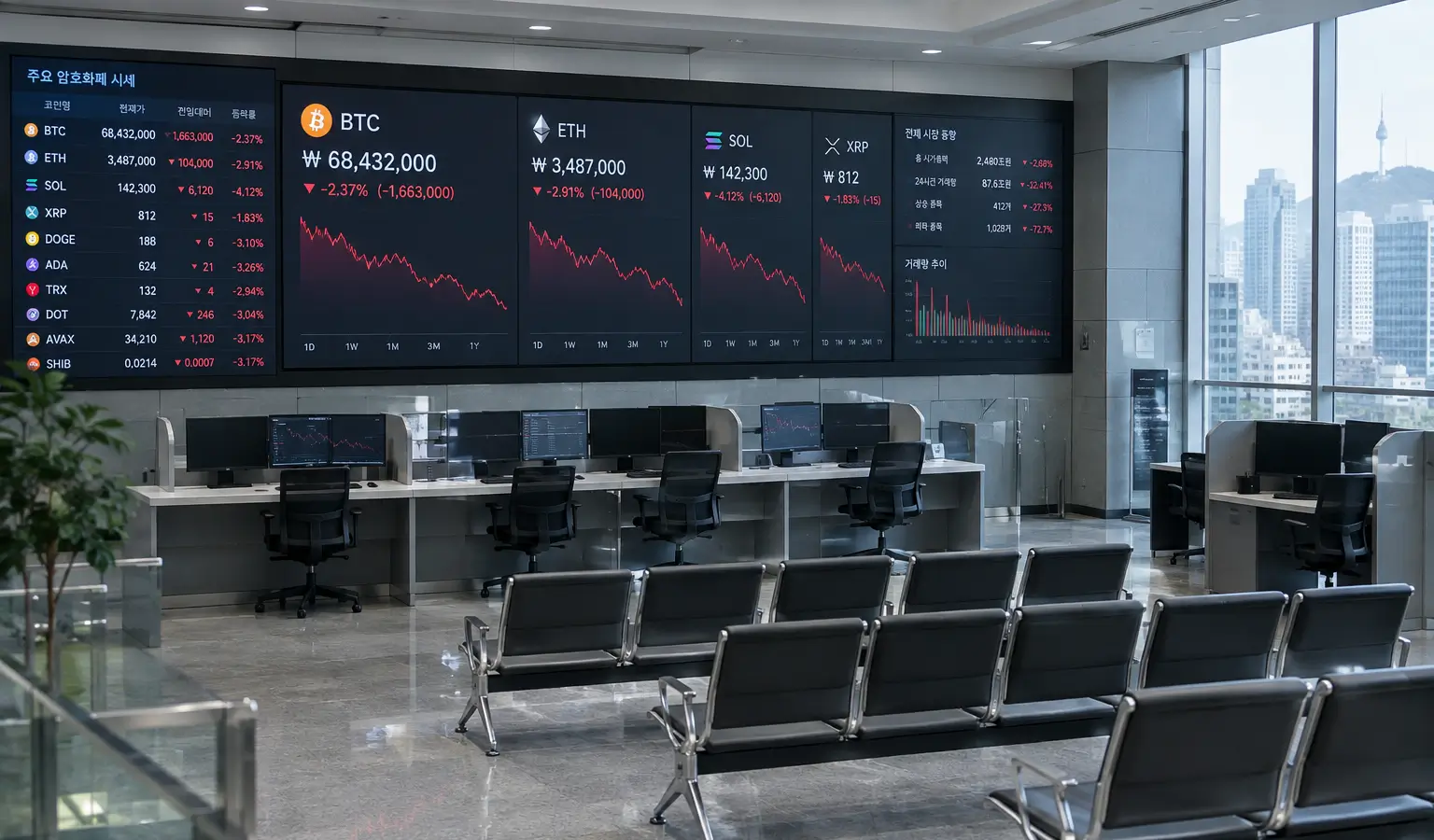 Zuid-Koreaanse cryptomarkt krimpt en vergrijst snel