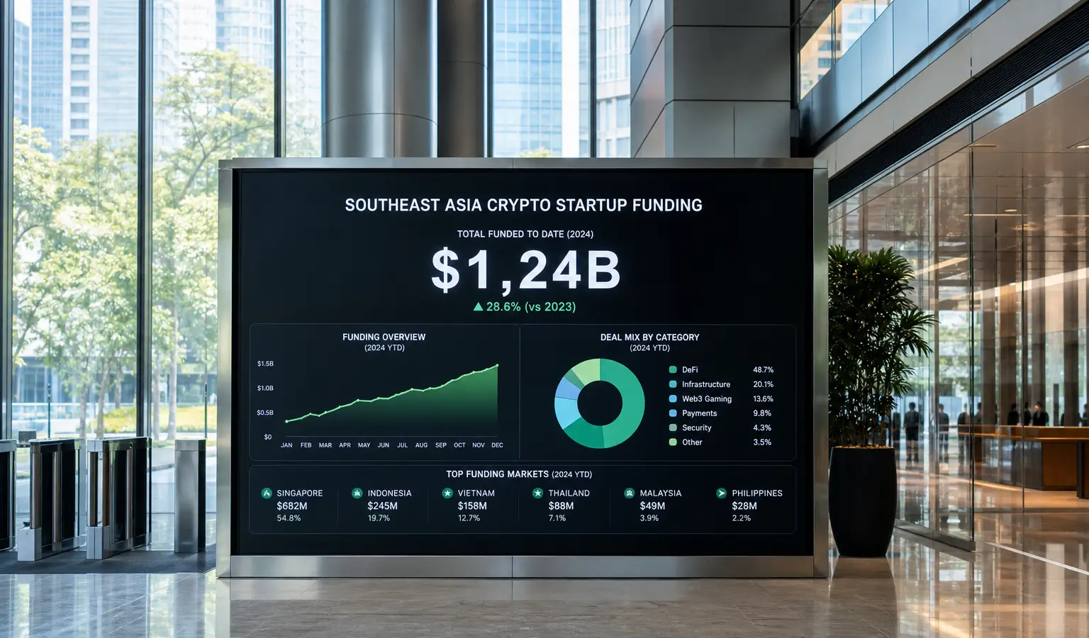 Southeast-Aziatische crypto funding herstelt naar $680 miljoen