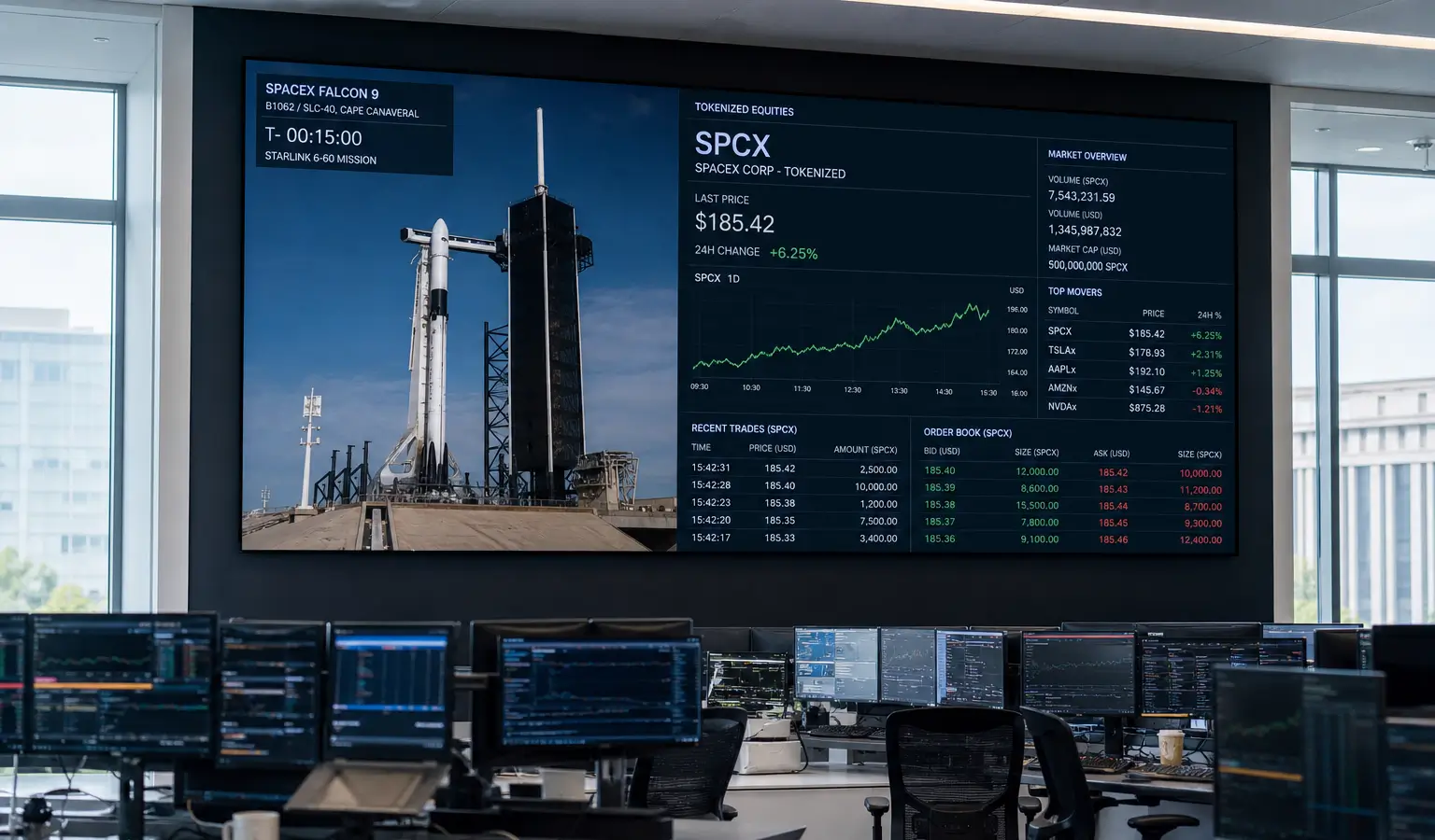 SpaceX-IPO treibt tokenisierte Aktien im Juni auf Rekordhoch