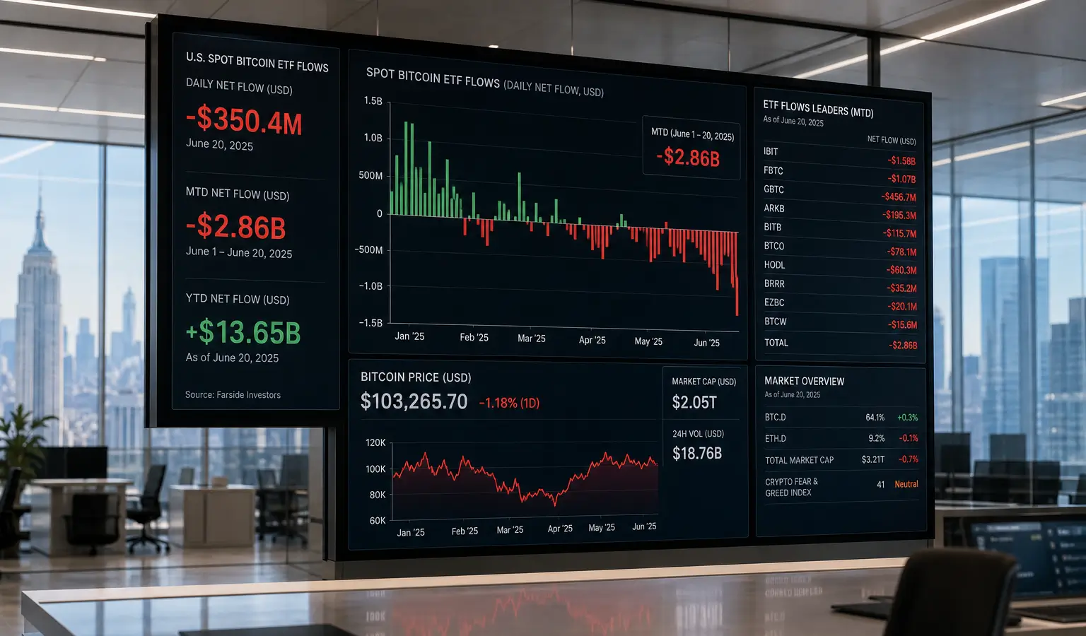 Spot Bitcoin ETFs Post Record $4 Billion Monthly Outflow