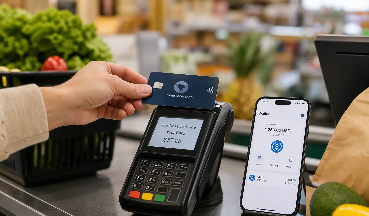 Stablecoin-carduitgaven schieten boven $1 miljard