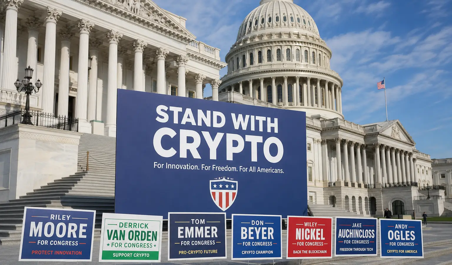 Stand With Crypto respalda a 32 miembros de la Cámara de Representantes de Estados Unidos