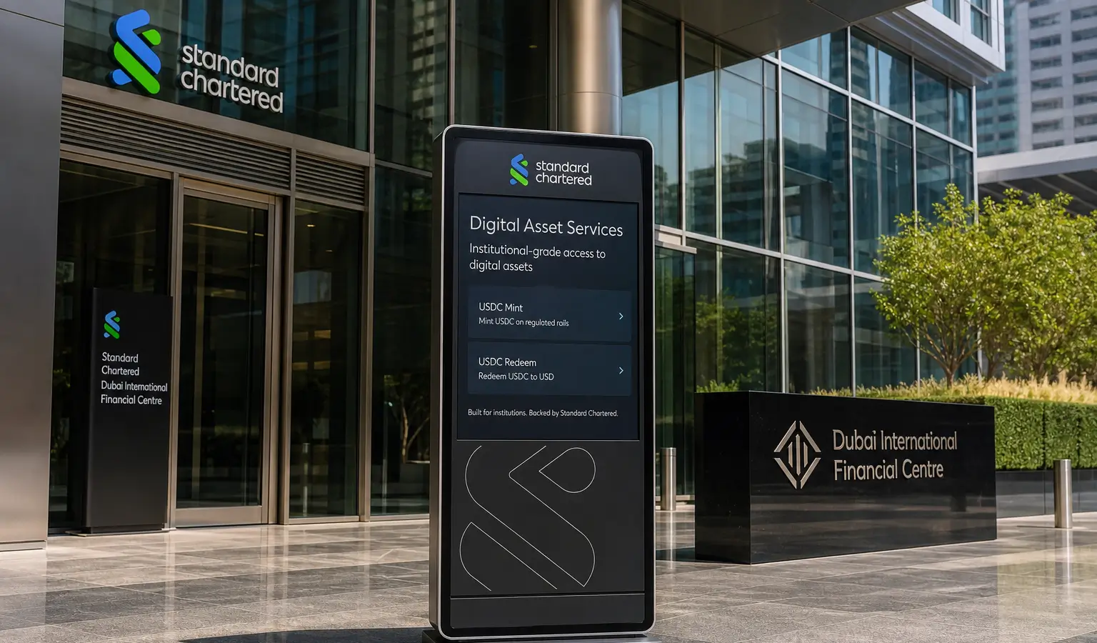 Standard Chartered uruchamia bezpośredni minting USDC dla klientów instytucjonalnych