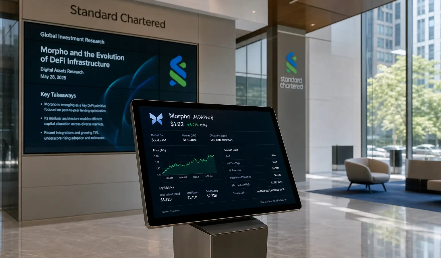 Standard Chartered punta Morpho a $60 entro il 2030