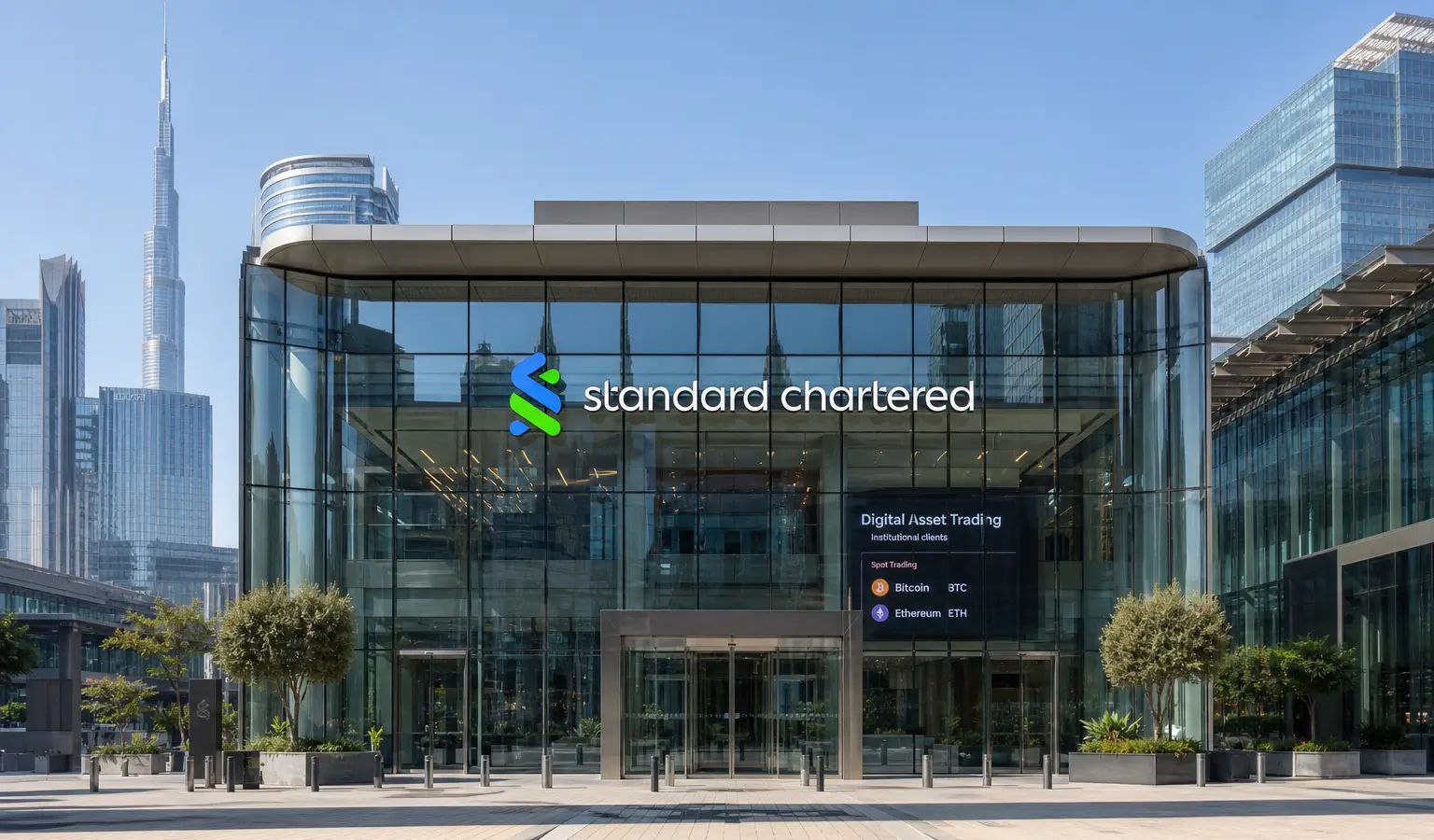 Standard Chartered start spot crypto trading in Dubai
