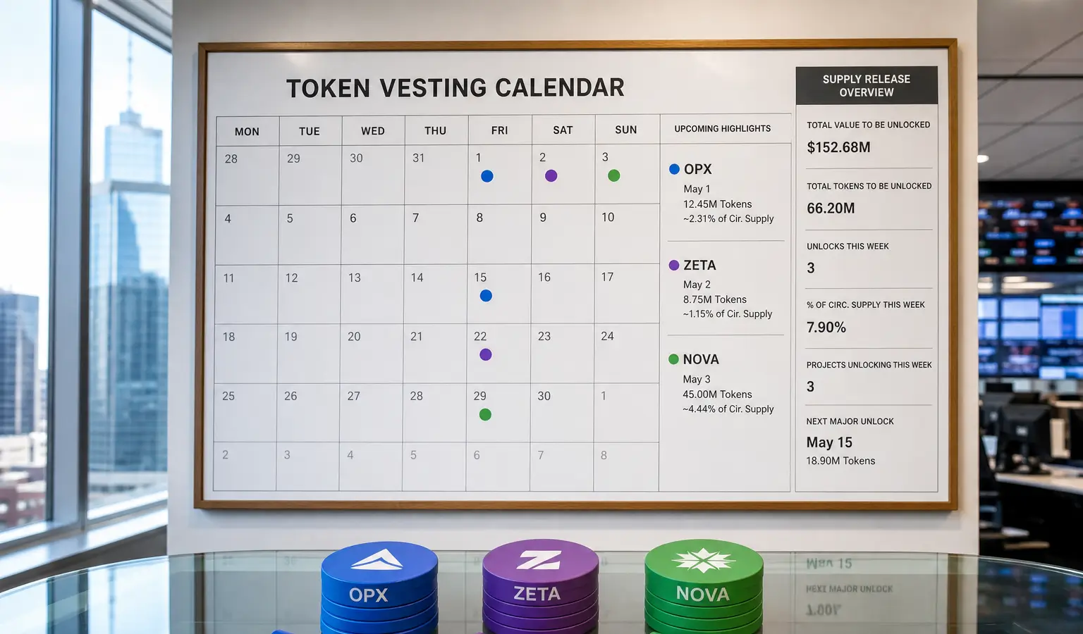 Sui, EigenCloud en Kamino openen week met grote token unlocks