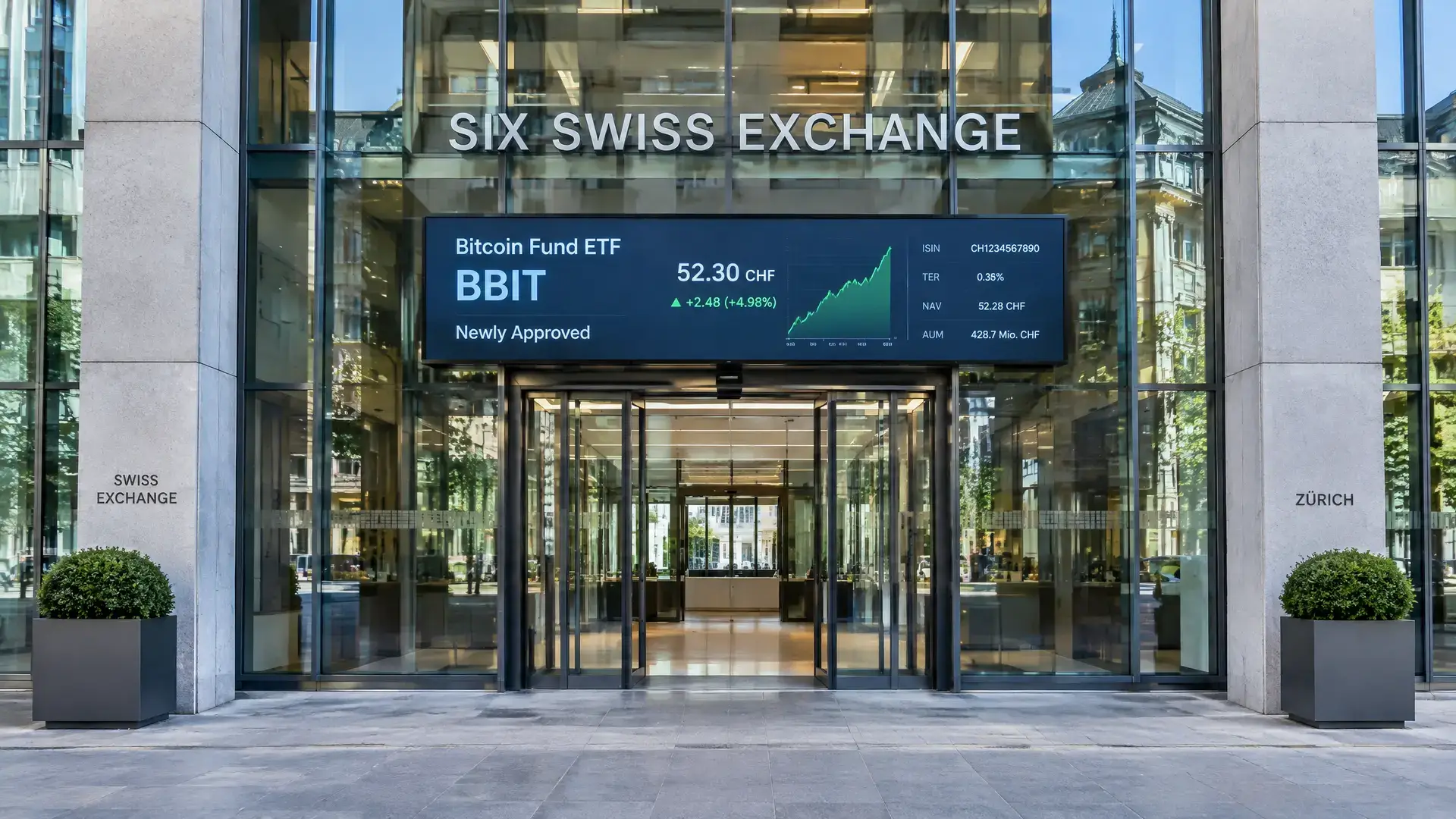 La Svizzera approva il primo ETF spot su bitcoin sulla SIX