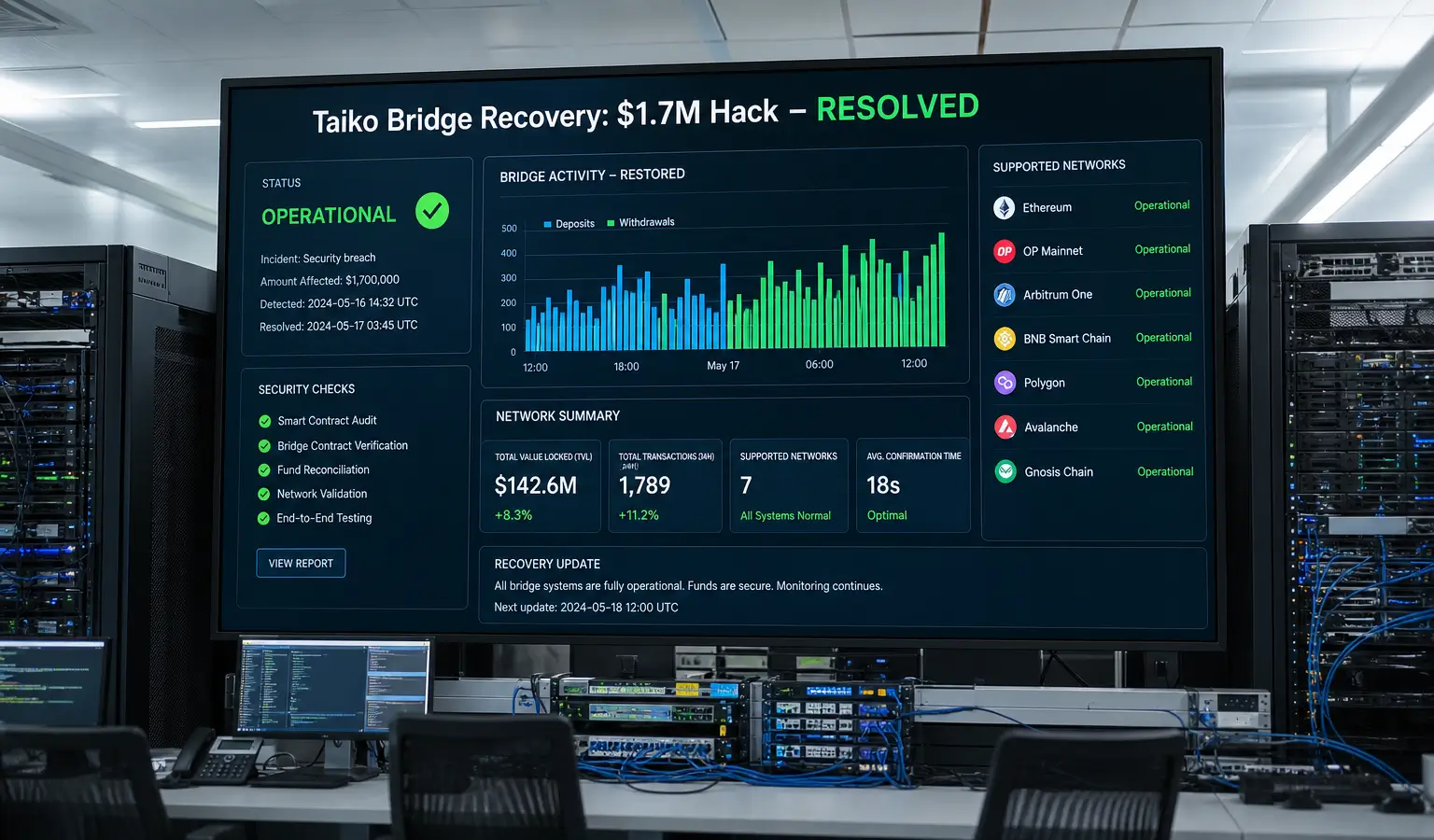 Taiko Restores Bridge After $1.7 Million Hack
