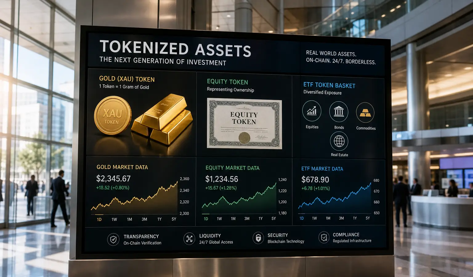 Tokenisierte Assets wachsen um 267 % dank Gold und Aktien