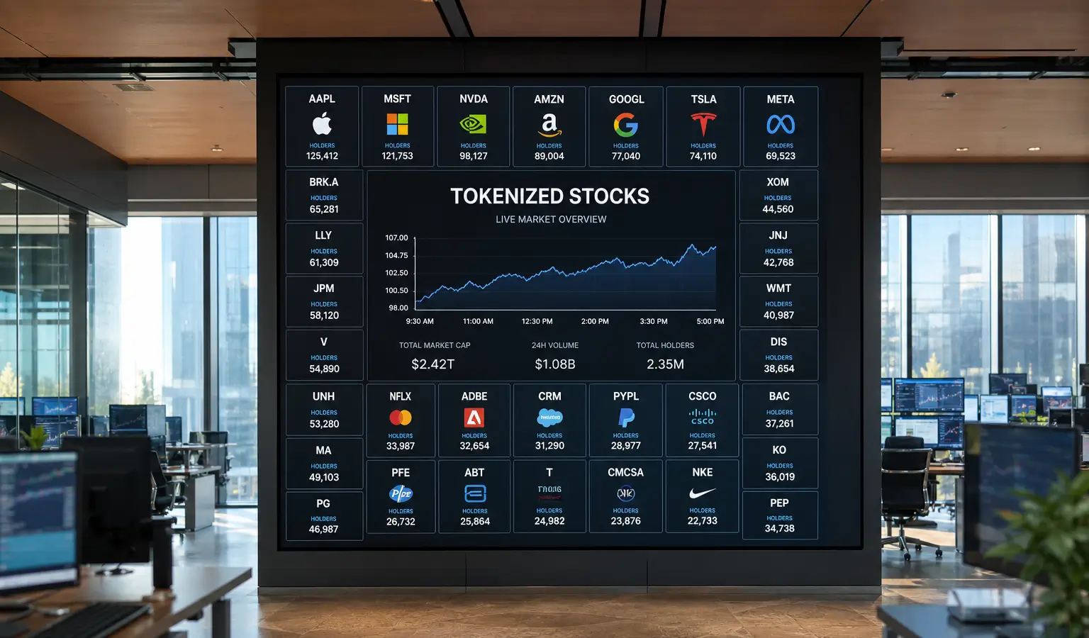 Tokenized stocks trekken 3,67 miljoen houders aan