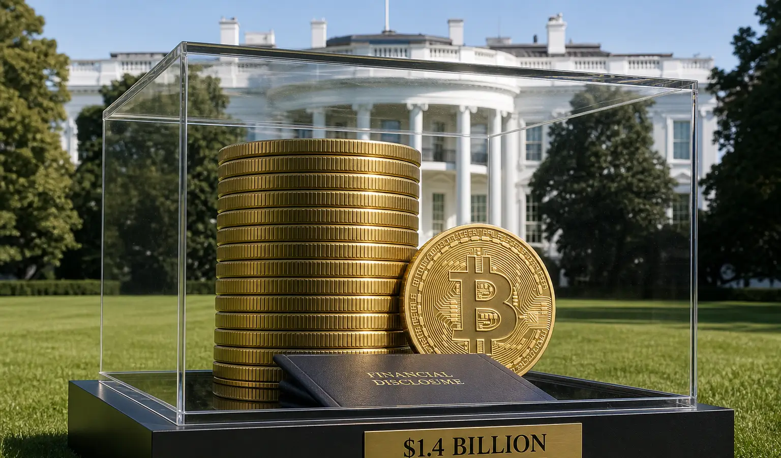 Trump defende receitas em criptomoedas de 1,4 mil milhões de dólares