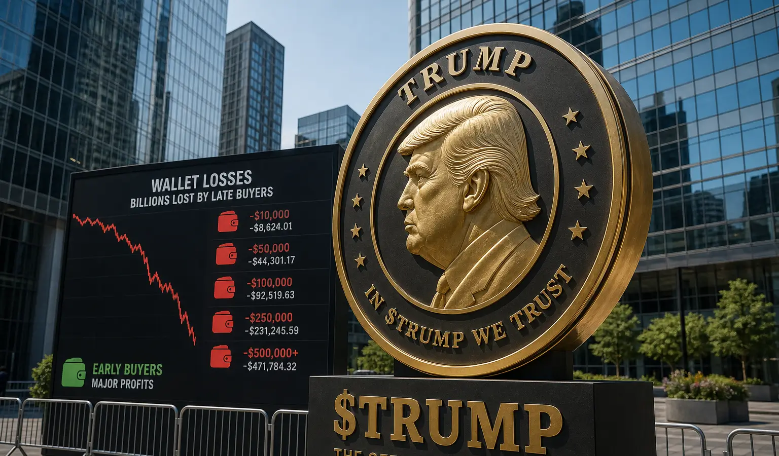Trump Memecoin Leaves Investors $3.81 Billion in the Red